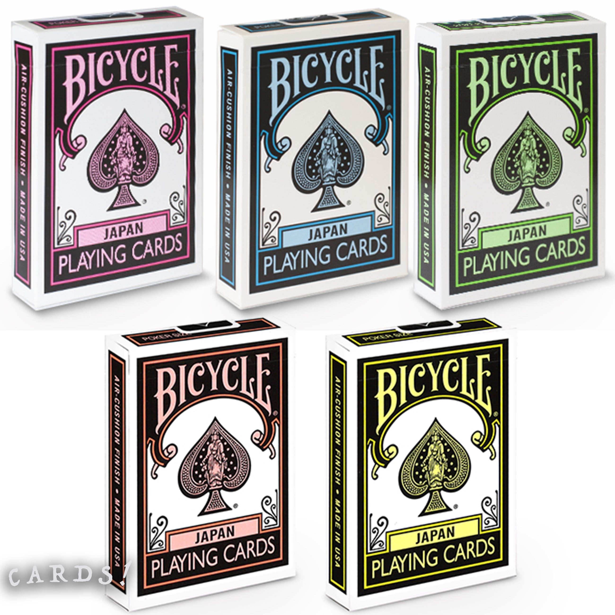 Bicycle® Japan BLACK Rider Back Playing Cards – The Lanes HK