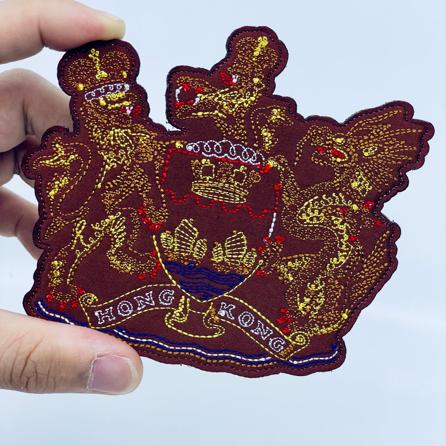 Hong Kong Coat of Arms (Arthur Hacker's version) Embroidered Morale Patch