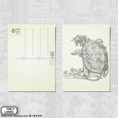 Hong Kong Auspicious Beast - Turtle A6 Postcard