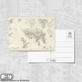 1841-1949 Map of Hong Kong A6 Postcard - The Lanes HK