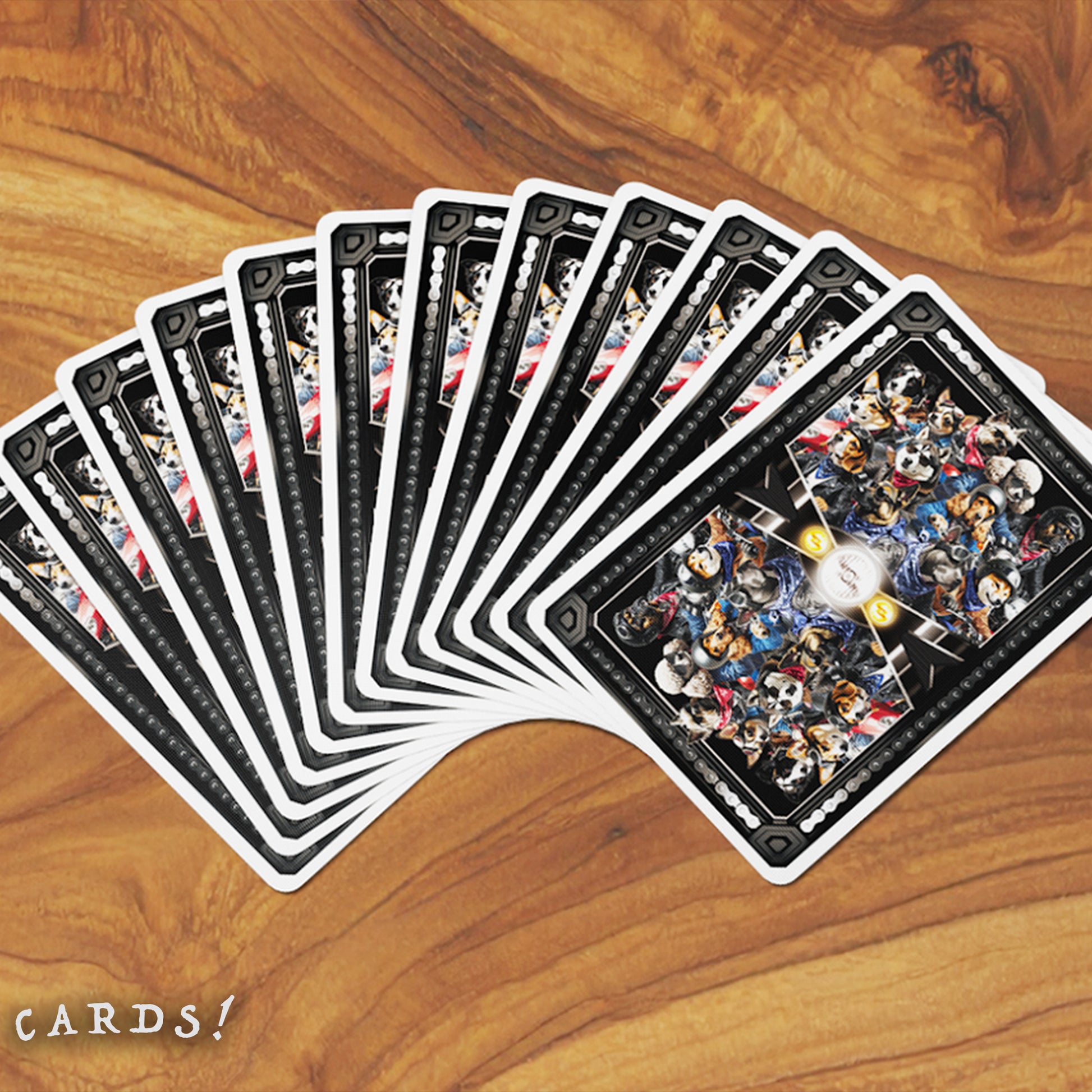 Biker Dogs Playing Cards - The Lanes HK