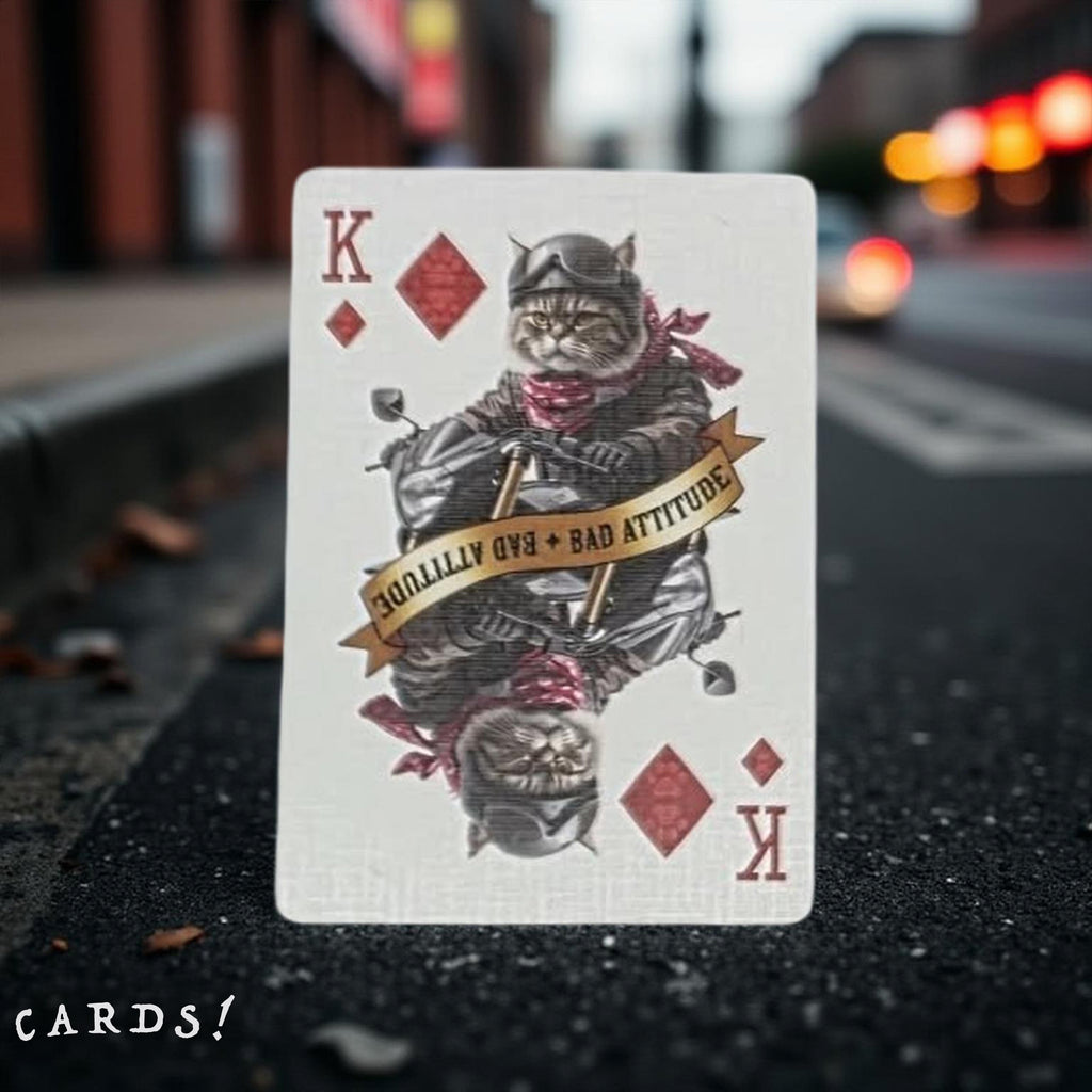 Biker Cats Playing Cards - The Lanes HK