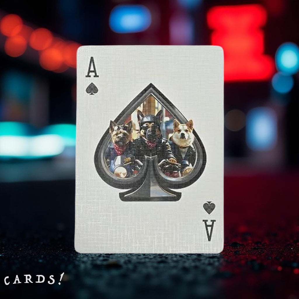 Biker Dogs Playing Cards - The Lanes HK