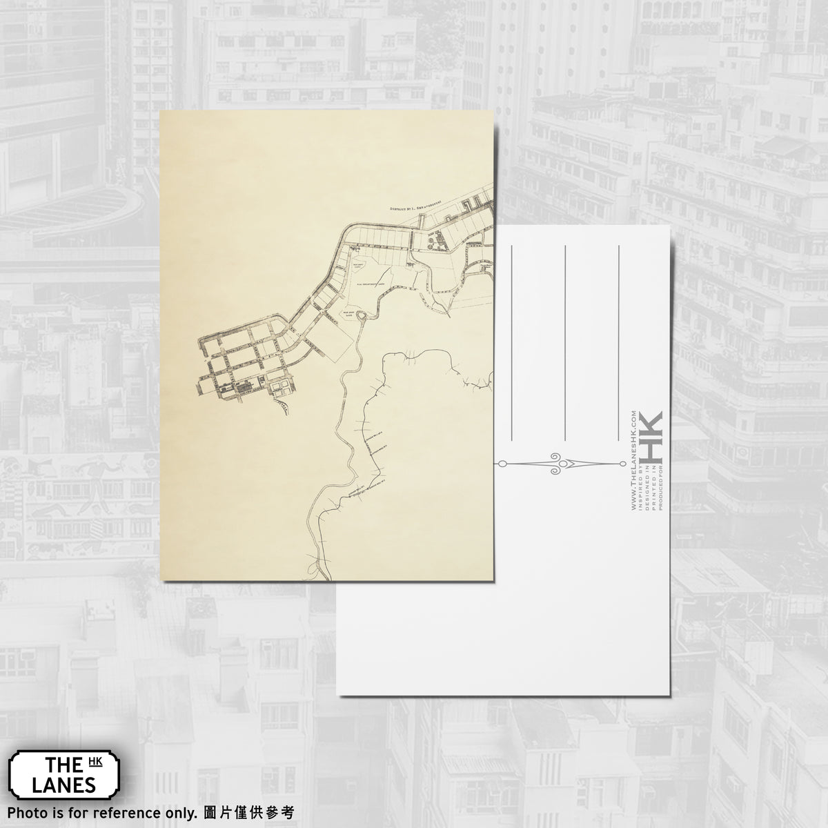 1889年ビクトリア市計画図（A）A6判ポストカード