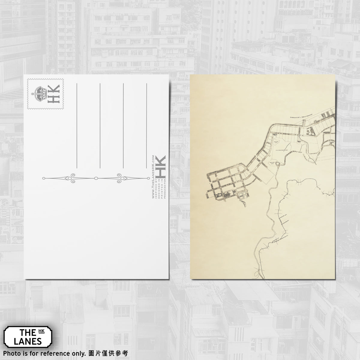 1889年ビクトリア市計画図（A）A6判ポストカード