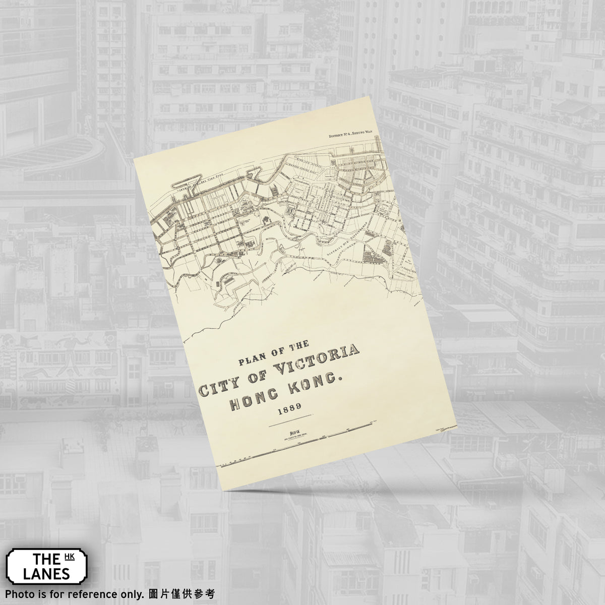 1889年ビクトリア市計画図（B）A6判ポストカード