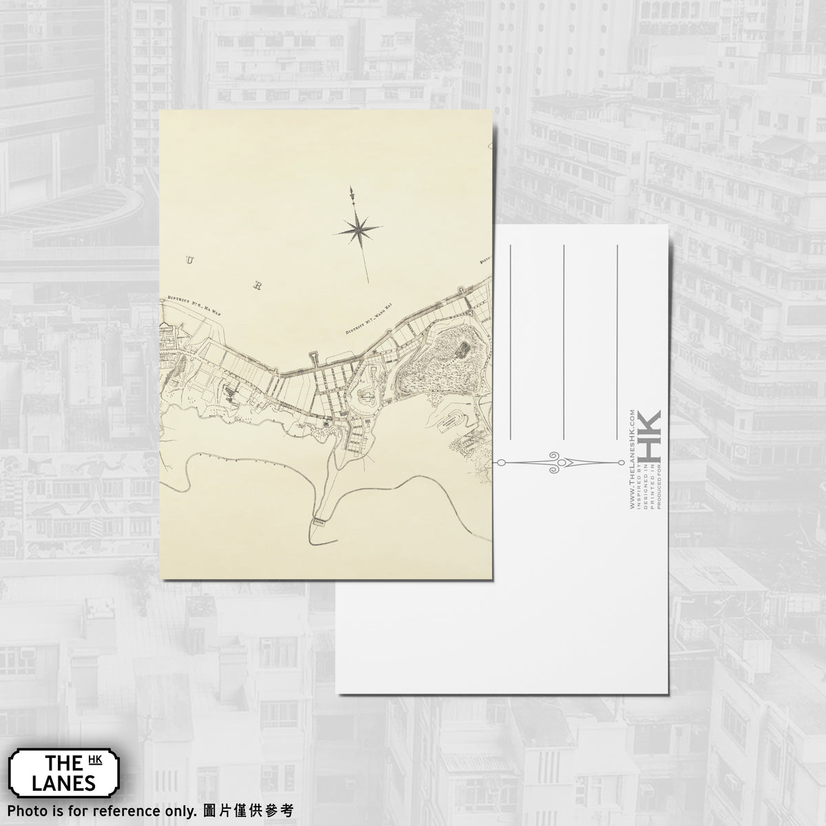 1889年ビクトリア市計画図（D）A6判ポストカード