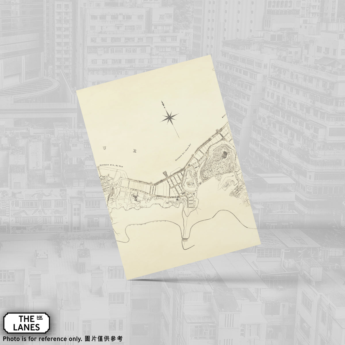 1889年ビクトリア市計画図（D）A6判ポストカード