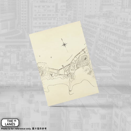 1889 Plan of Victoria City (D) A6 Postcard