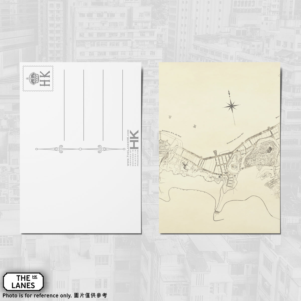 1889年ビクトリア市計画図（D）A6判ポストカード
