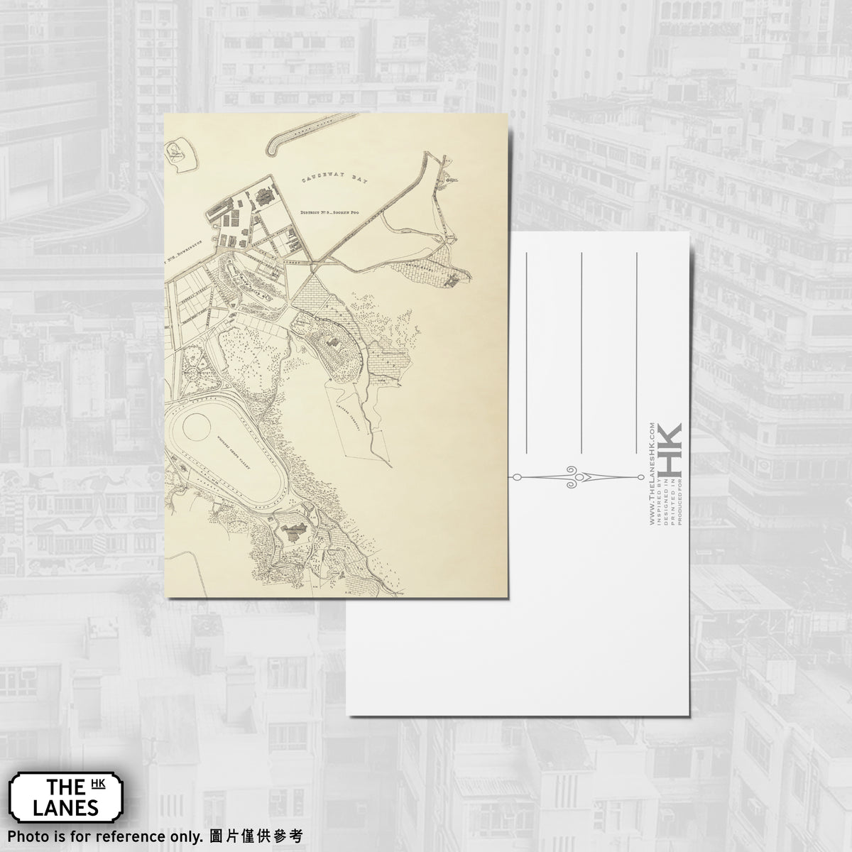 1889年ビクトリア市計画図（E）A6判ポストカード