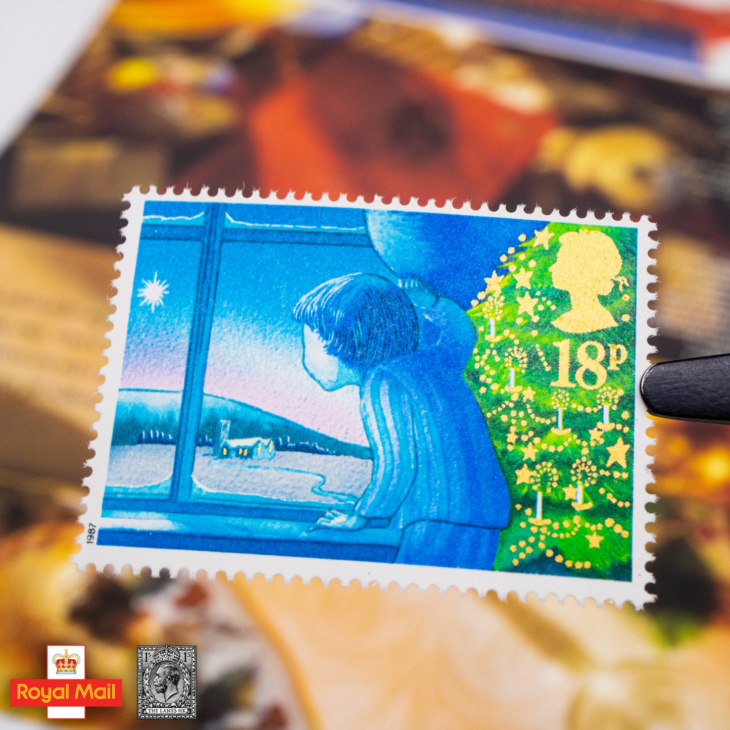 #185: 1987年 聖誕節 紀念郵票展示包