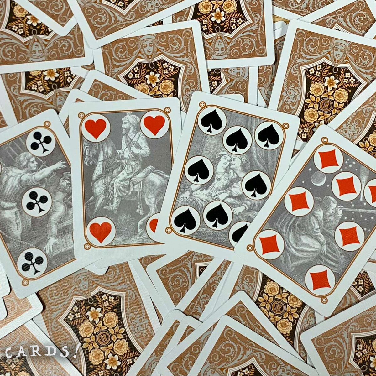 Four Continents Copper Playing Cards - The Lanes HK