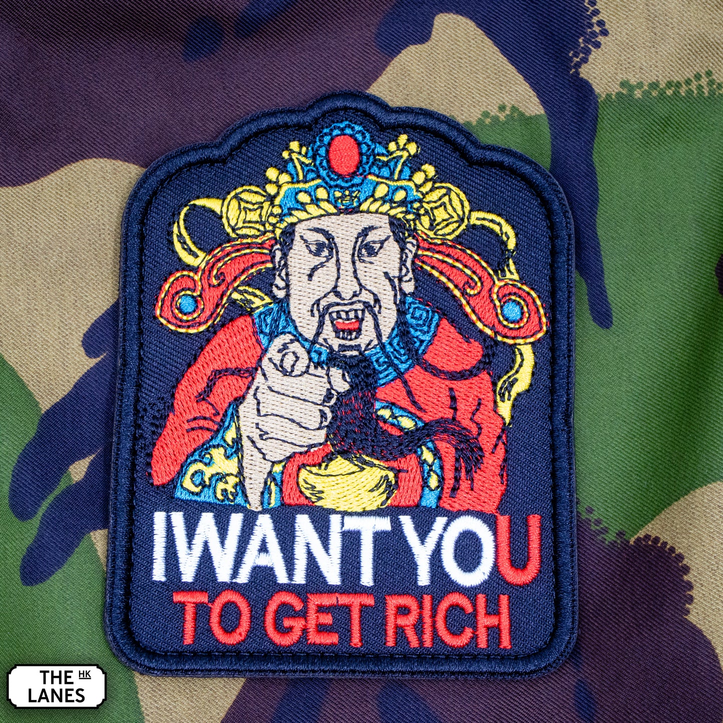 I Want You To Get Rich Embroidered Morale Patch