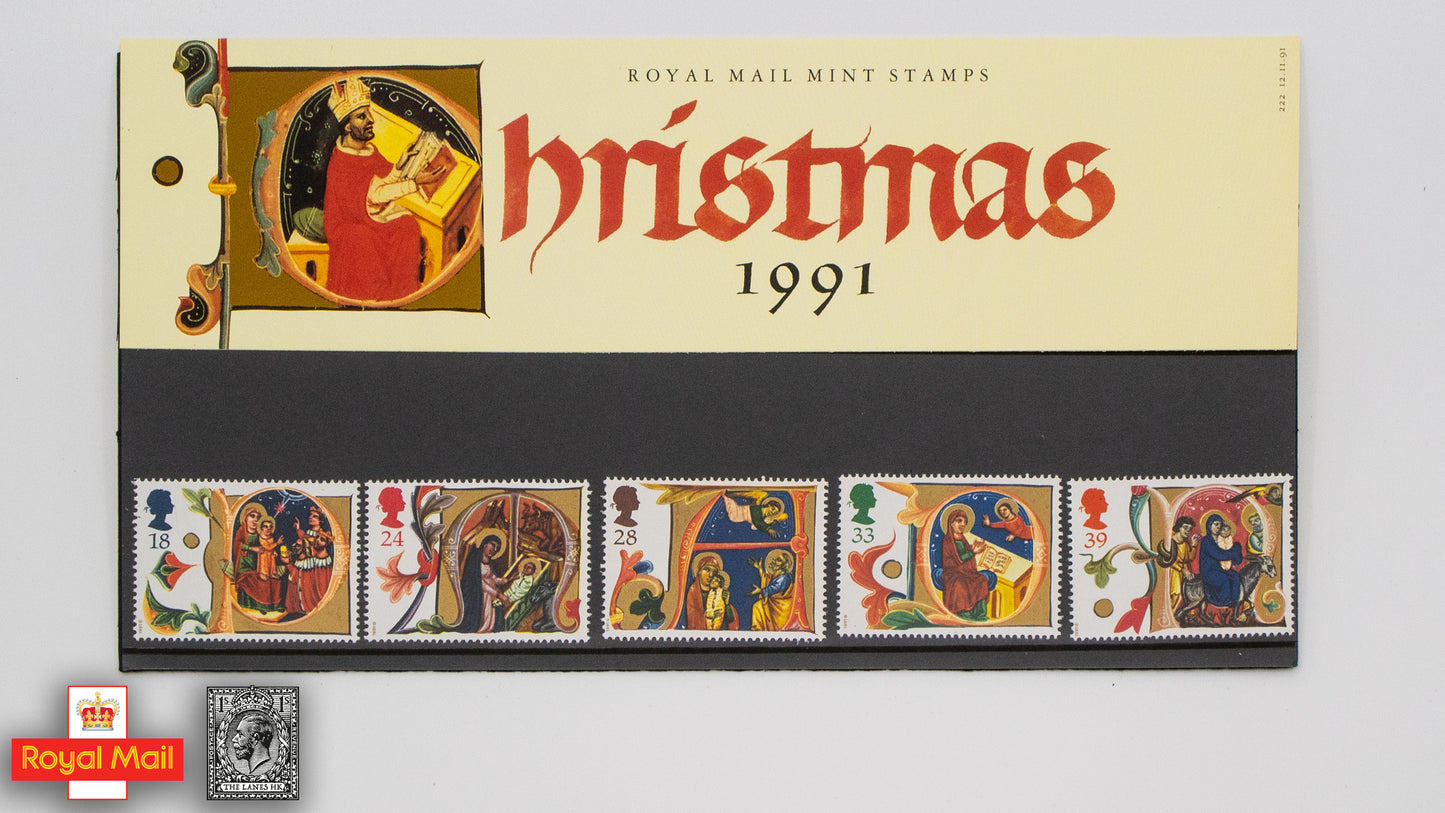 #222: 1991年 聖誕節 紀念郵票展示包