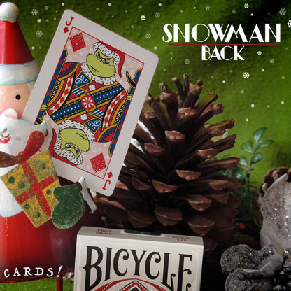 Bicycle® Snowman Back Playing Cards - Blue