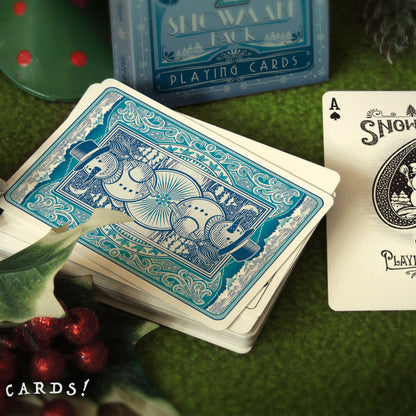 Bicycle® Snowman Back Playing Cards - Blue