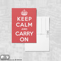 Keep Calm and Carry On (Portrait) A6 Postcard - The Lanes HK