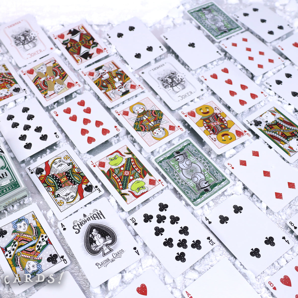 Bicycle Snowman Back Playing Cards - The Lanes HK