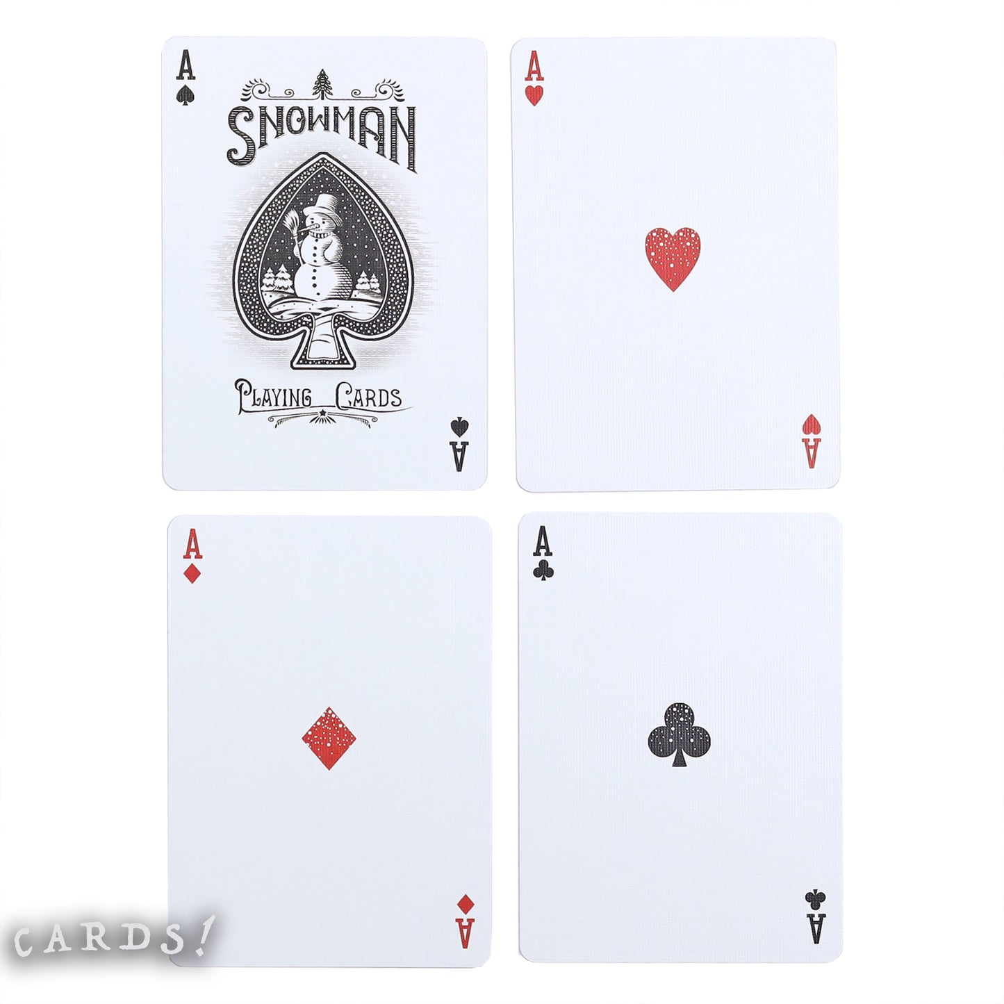 Bicycle Snowman Back Playing Cards