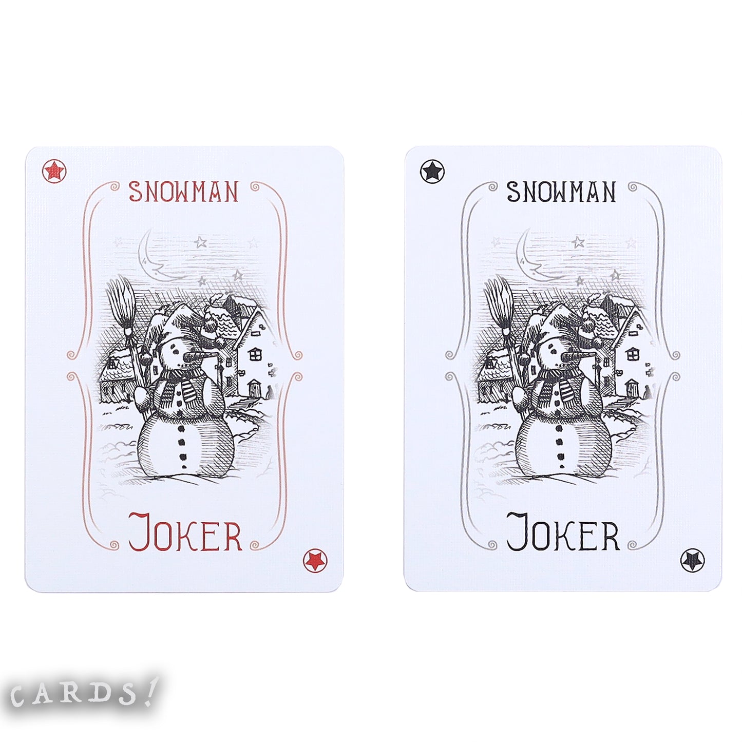 Bicycle Snowman Back Playing Cards