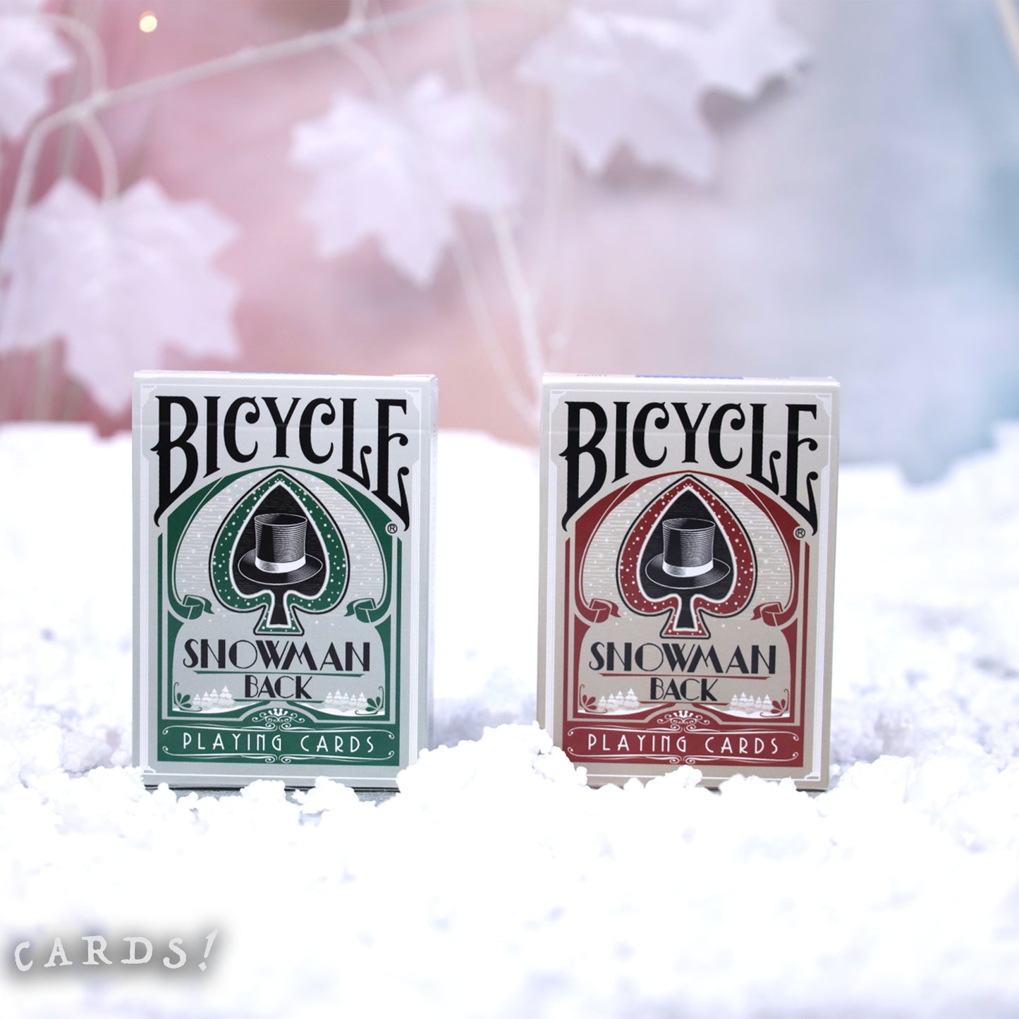 Bicycle Snowman Back Playing Cards