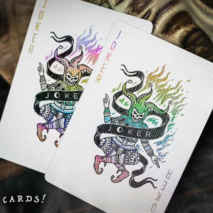 666 Holographic Dark Reserve Playing Cards