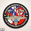 F-22 Raptor Fighter Embroidered Morale Patch - The Lanes HK