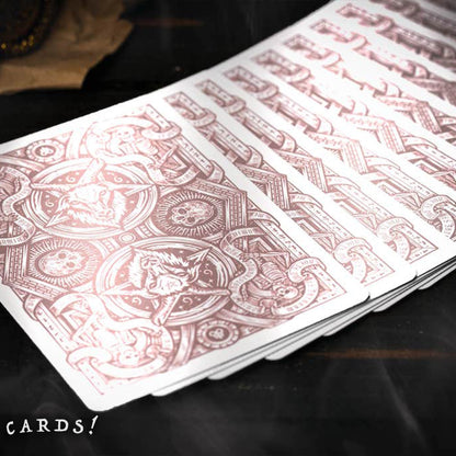 666 Rose Gold Playing Cards