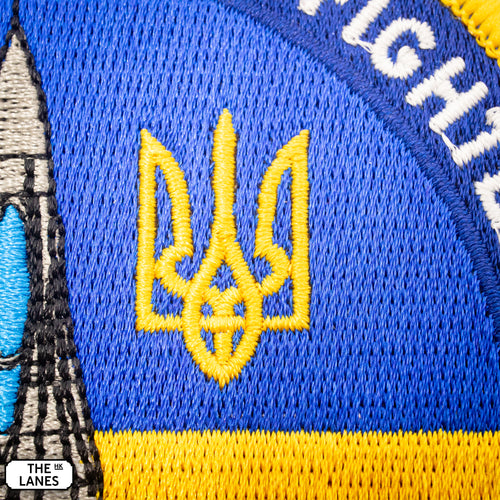 支持烏克蘭 烏克蘭 F-16 戰鬥機 刺繡士氣布章（魔術貼背）