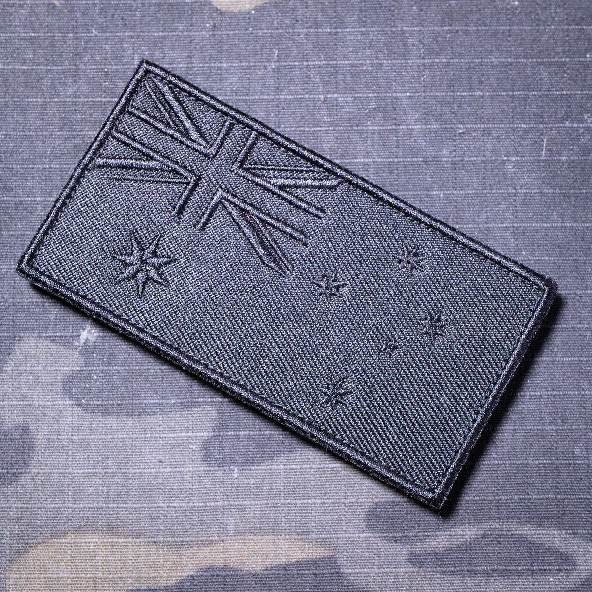 [Black on Black] Flag of Australia Embroidered Morale Patch - The Lanes HK