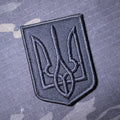 [Black on Black] Ukrainian Coat of Arms Embroidered Morale Patch