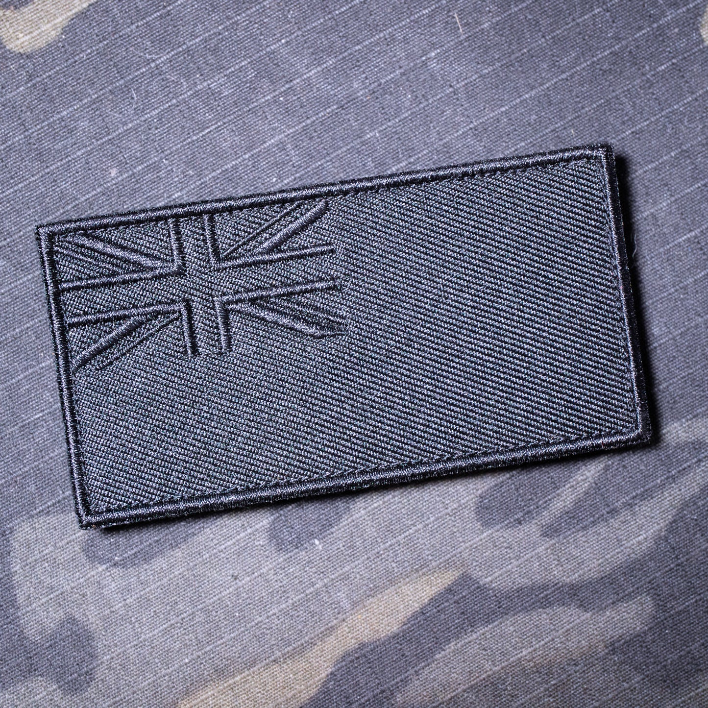 [Black on Black] British Ensign Embroidered Morale Patch