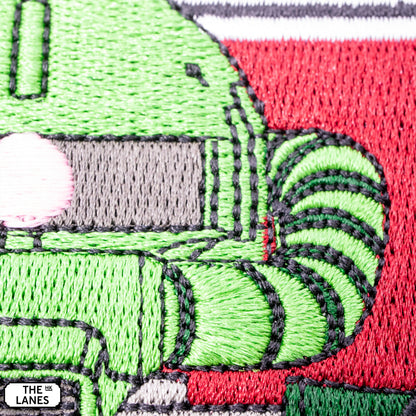 GLOW IN THE DARK MS-06S Zaku II Commander Embroidered Morale Patch (velcro backed)