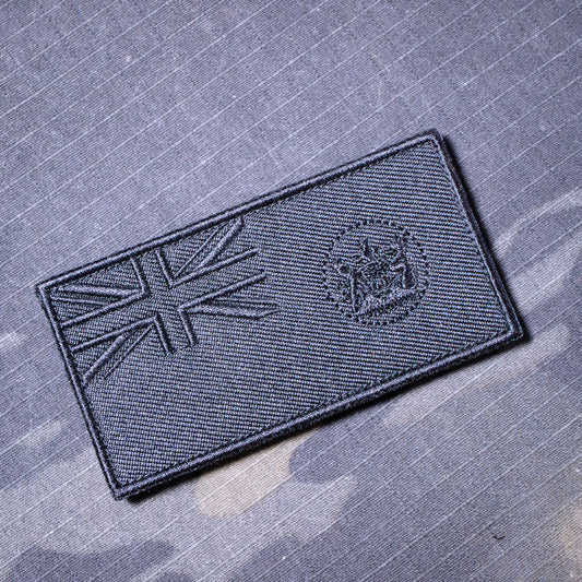 [Black on Black] Flag of Hong Kong V2 Embroidered Morale Patch