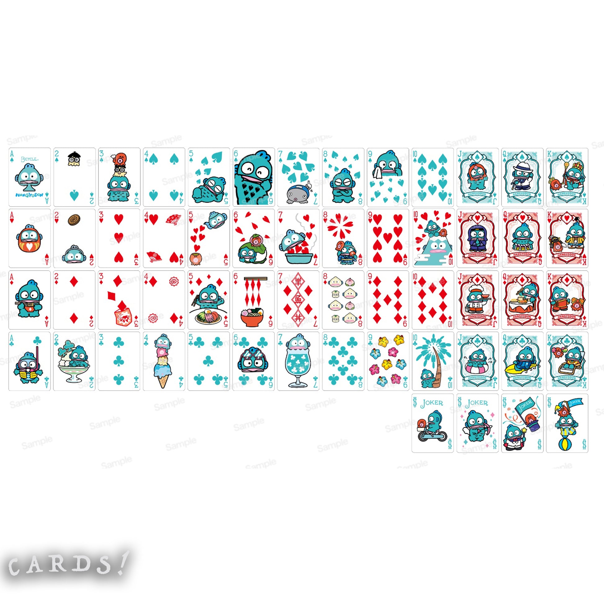 Bicycle Hangyodon Playing Cards