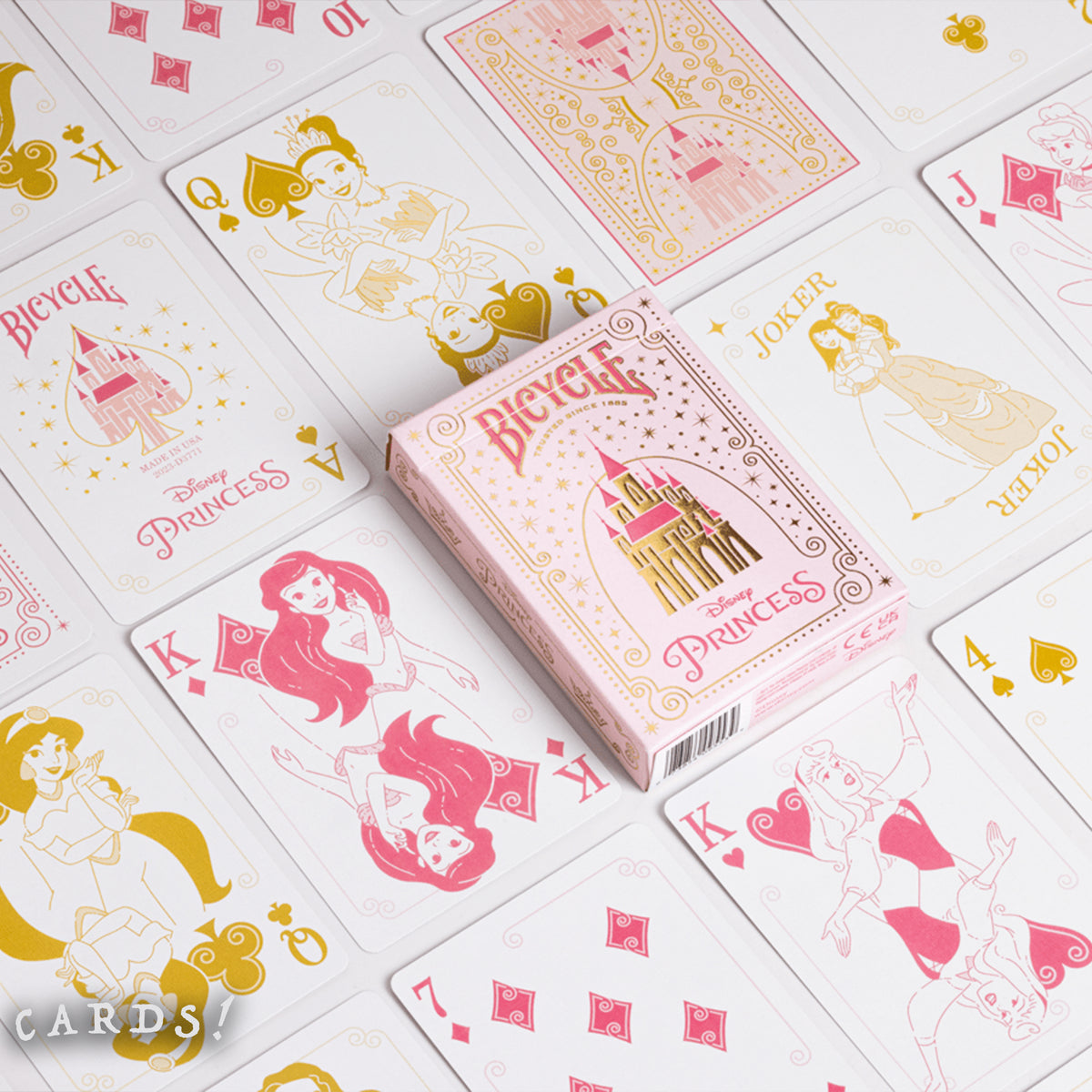 Bicycle Disney Princess Playing Cards - Pink - The Lanes HK