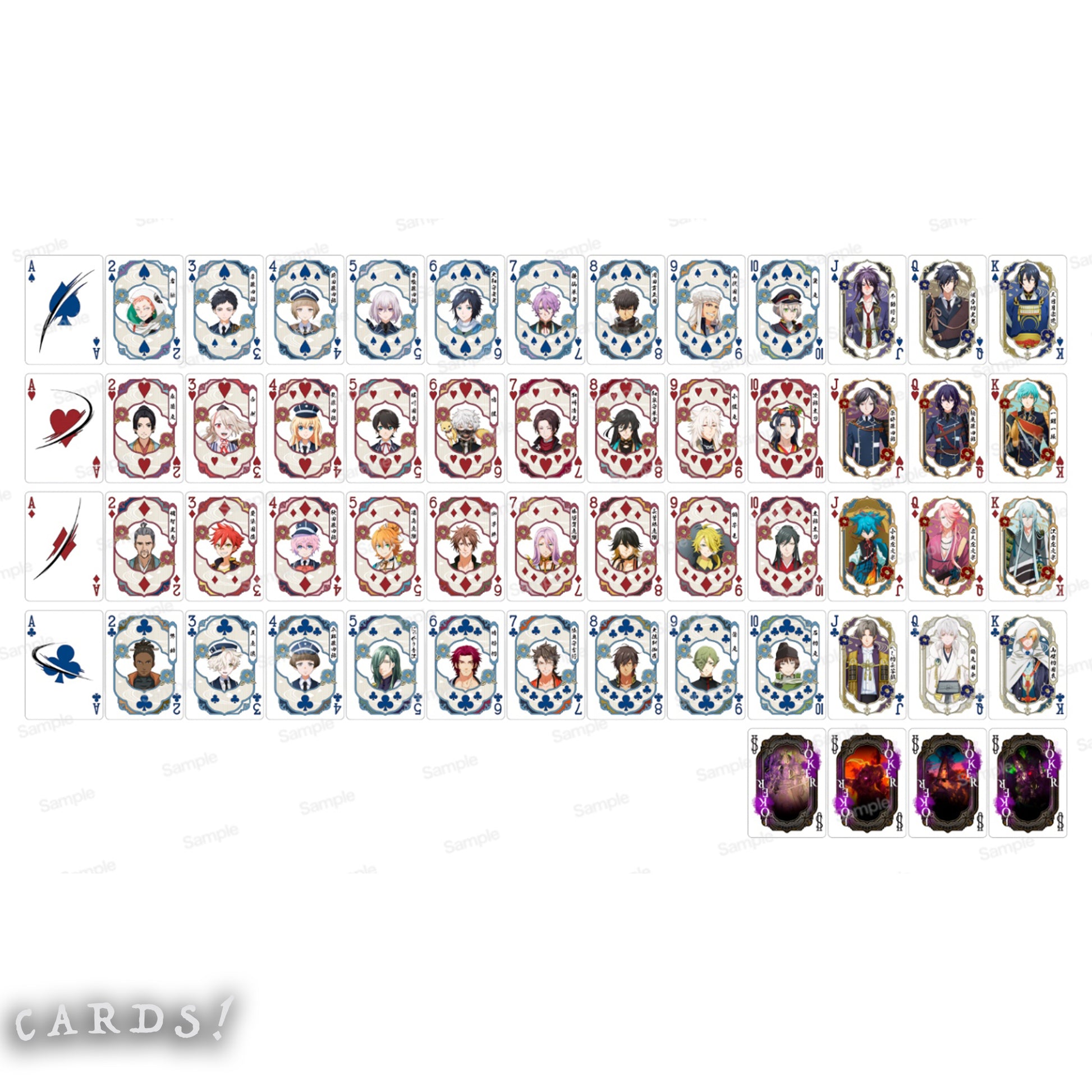 Bicycle Touken Ranbu Kai Playing Cards