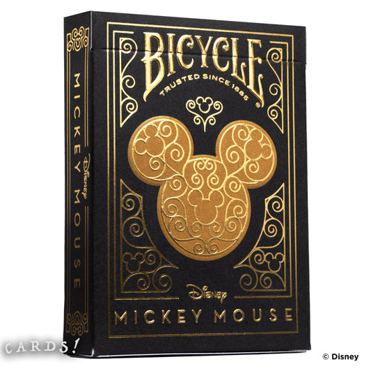 Bicycle® 迪士尼米奇老鼠 黑金 啤牌 撲克牌