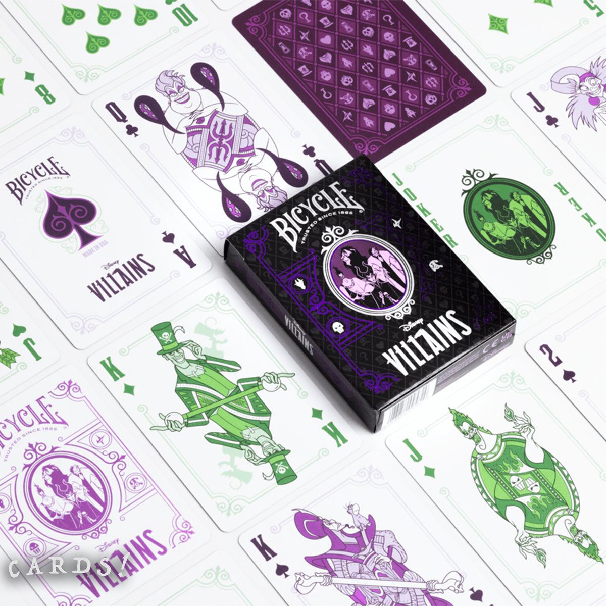 Bicycle Disney Villains Playing Cards - Purple - The Lanes HK