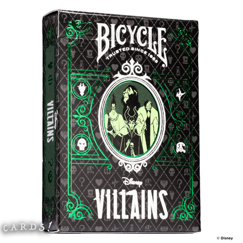 迪士尼反派角色撲克牌 - 綠色