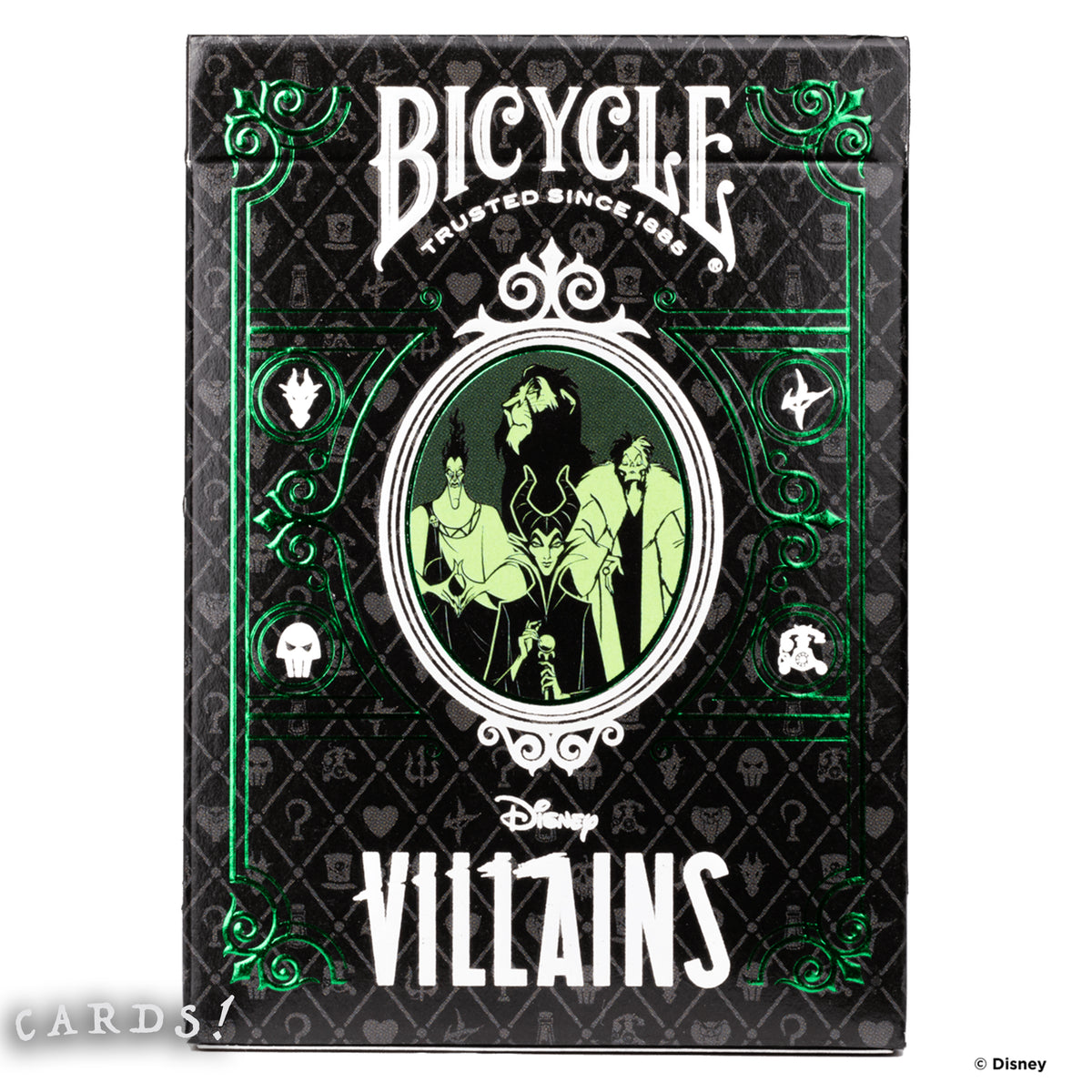 Bicycle Disney Villains Playing Cards - Green - The Lanes HK