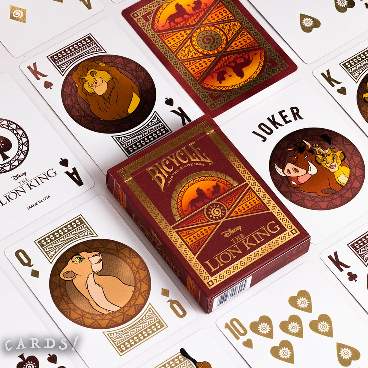 Bicycle Disney Lion King Playing Cards - The Lanes HK