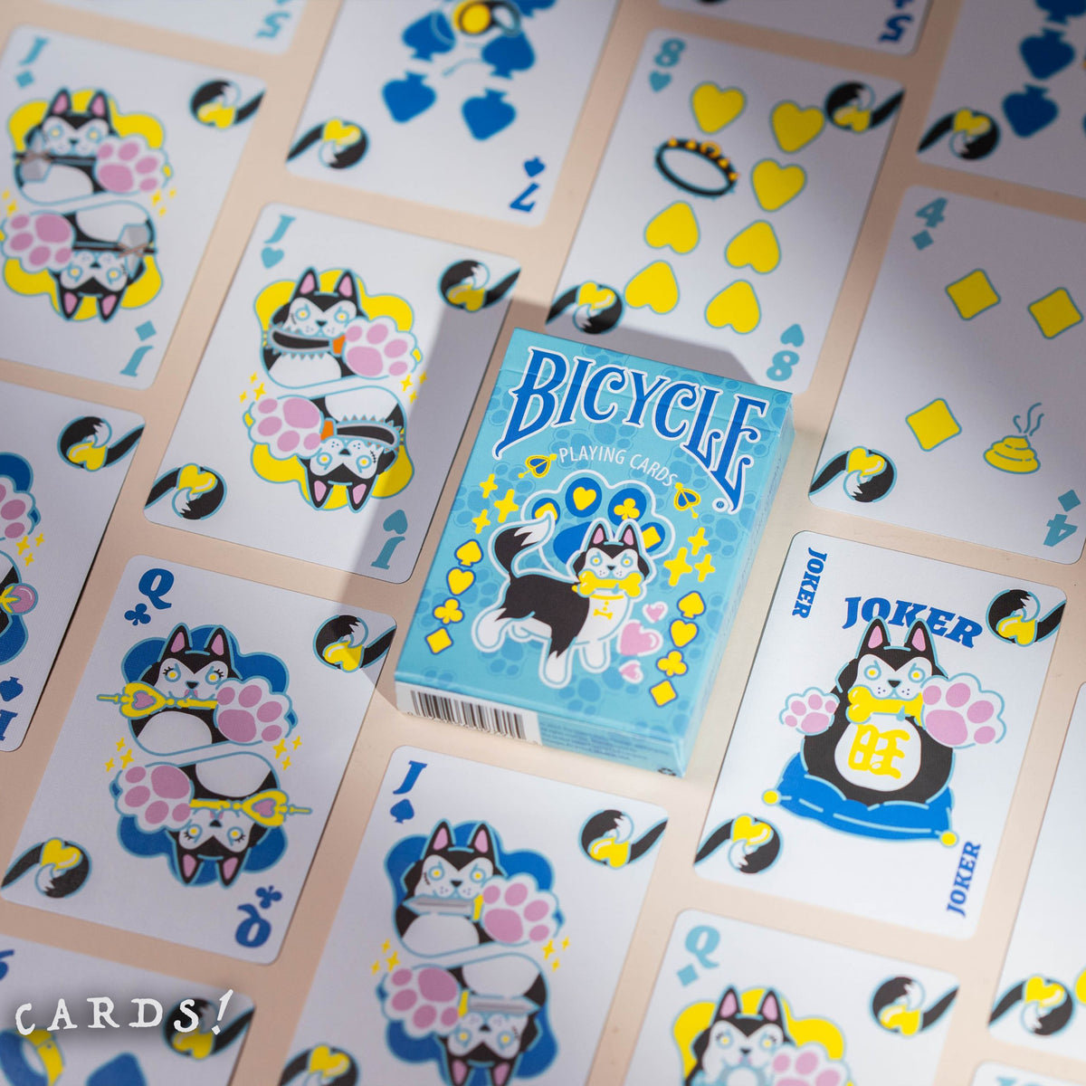 Bicycle Dog (Blue) Playing Cards - The Lanes HK