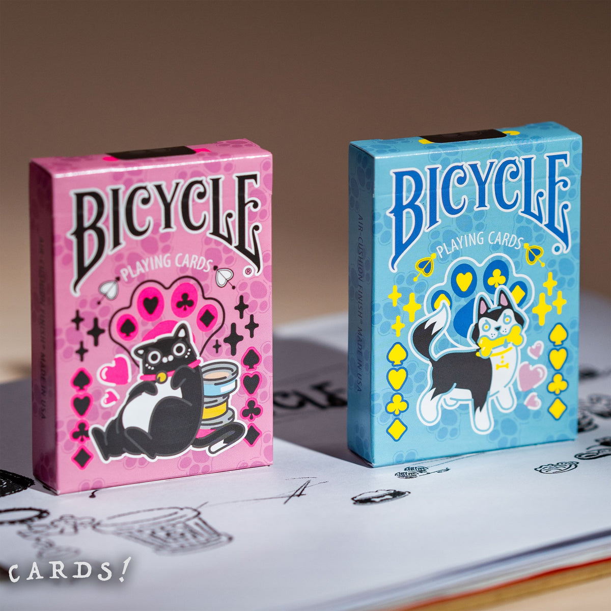Bicycle Dog (Blue) Playing Cards - The Lanes HK