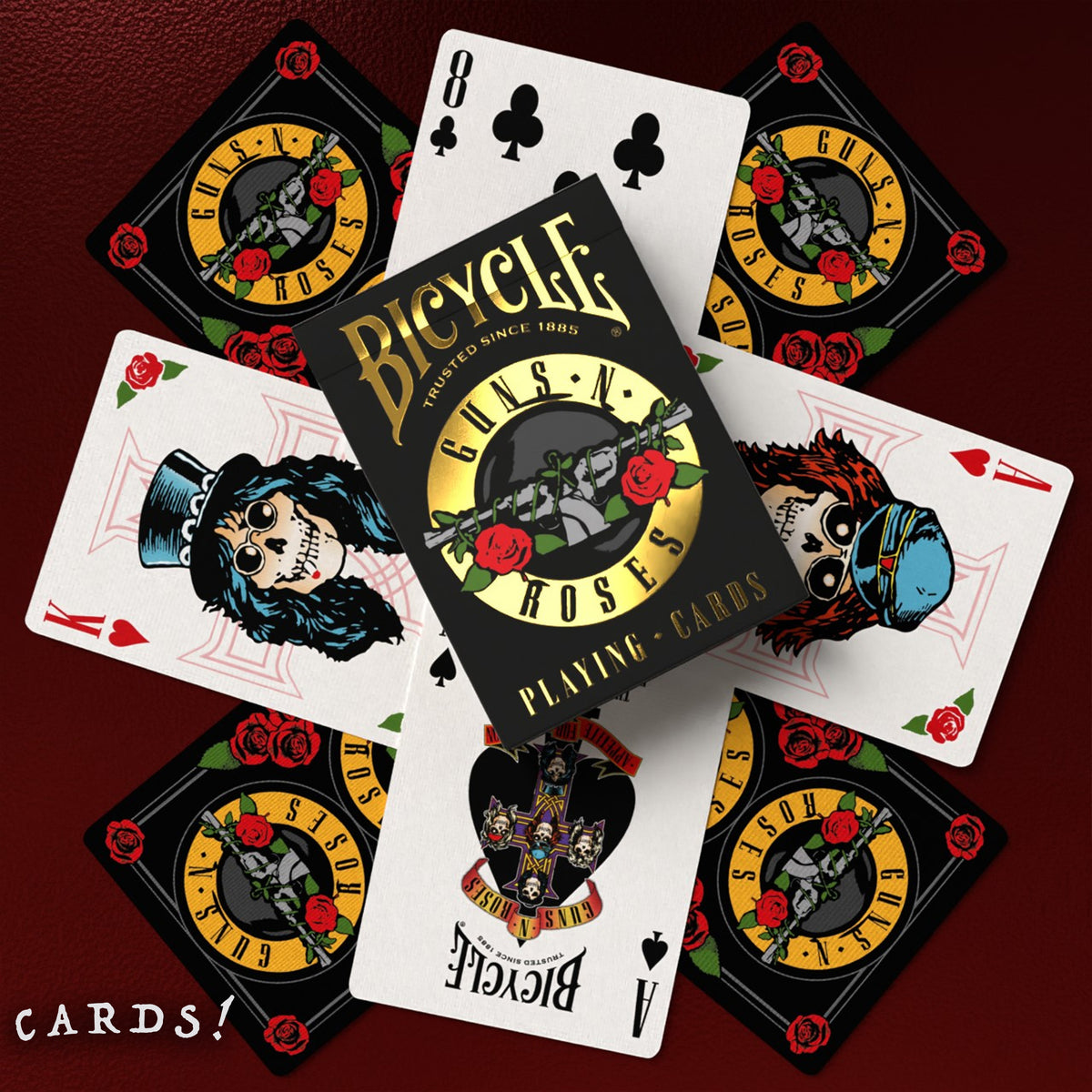Bicycle Guns N' Roses Playing Cards - The Lanes HK