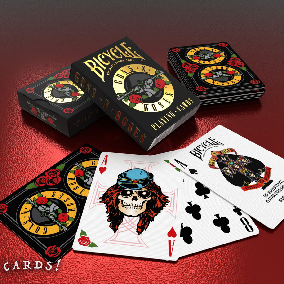 Bicycle Guns N' Roses Playing Cards - The Lanes HK