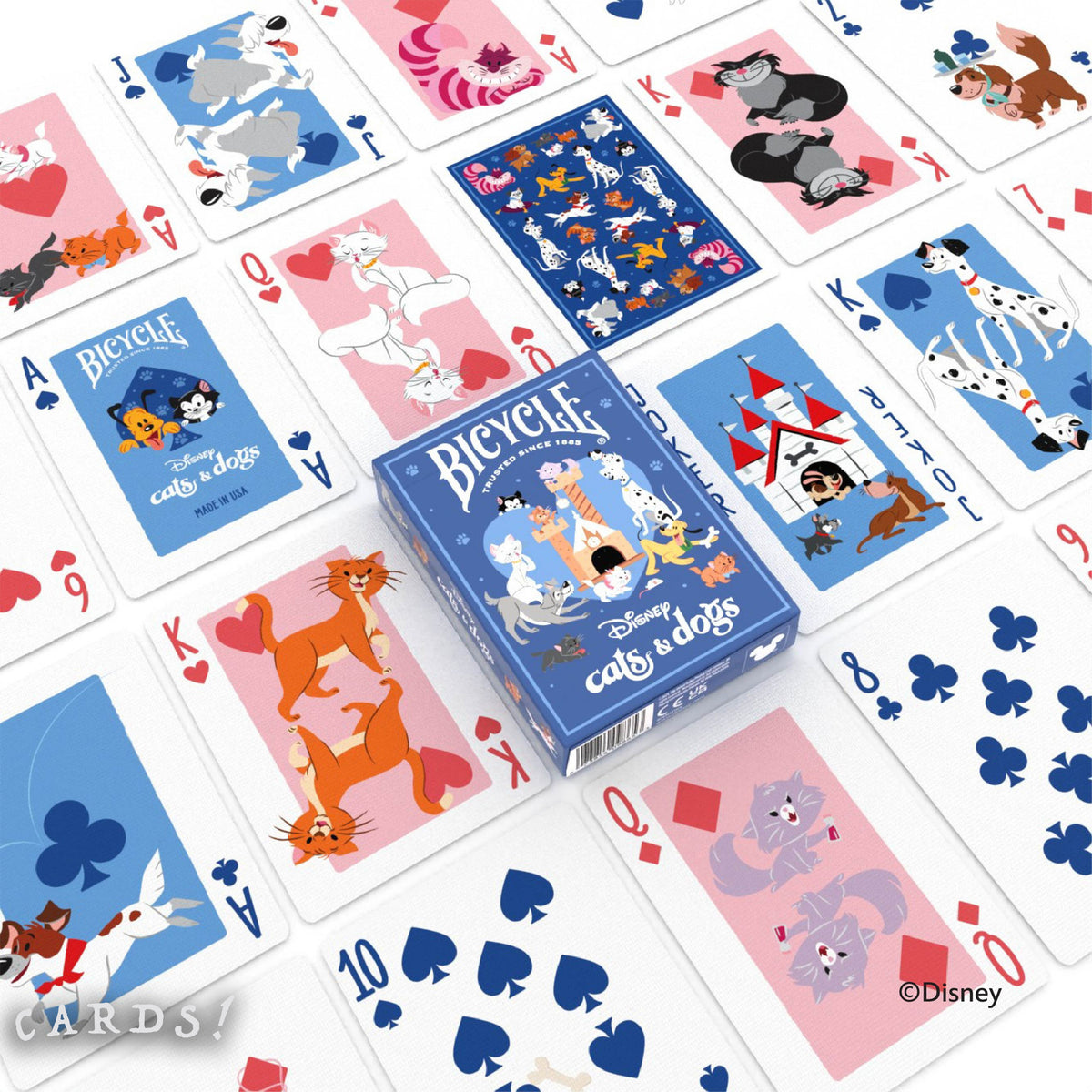 Bicycle Disney Cats and Dogs Playing Cards - The Lanes HK