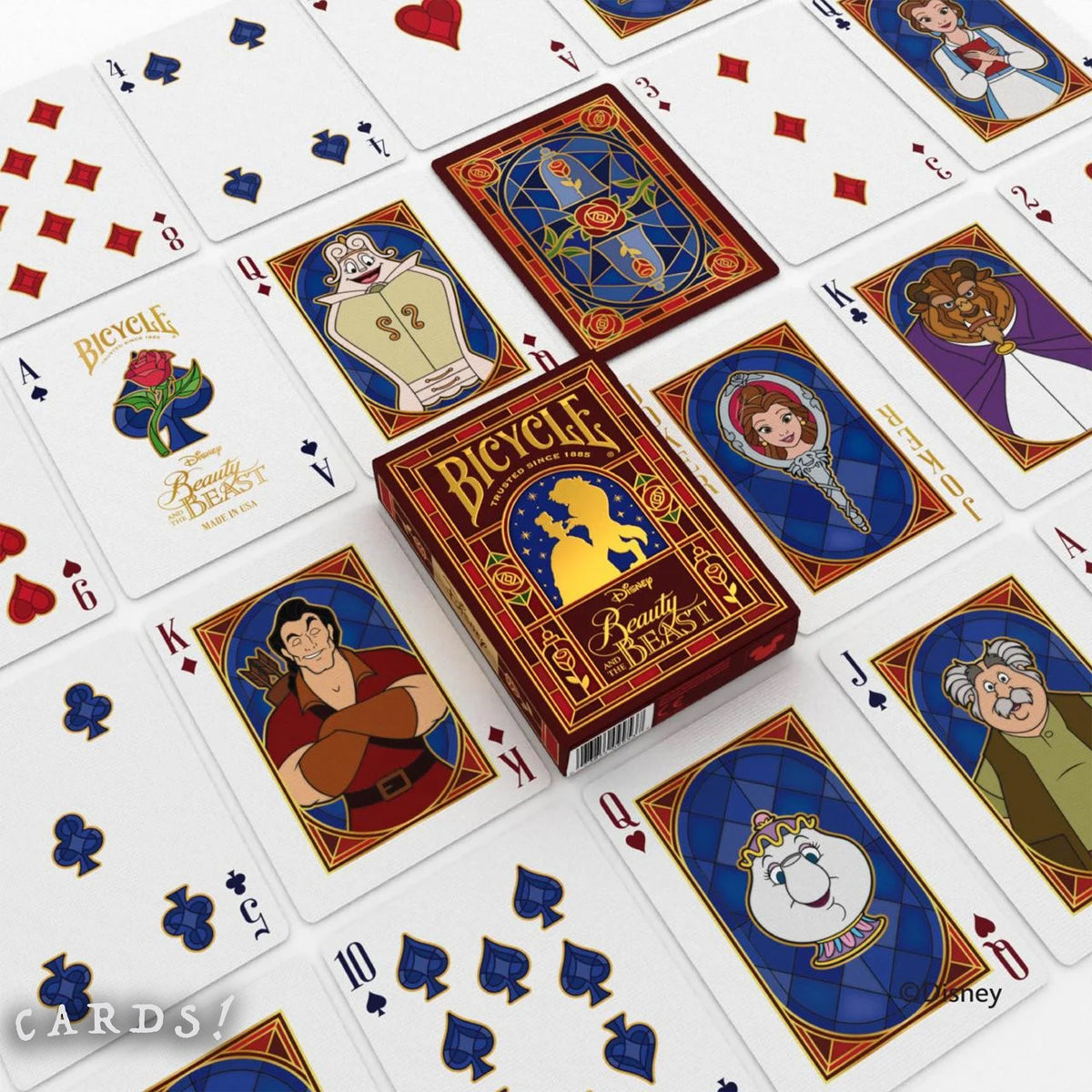 Bicycle Beauty and the Beast Playing Cards - The Lanes HK