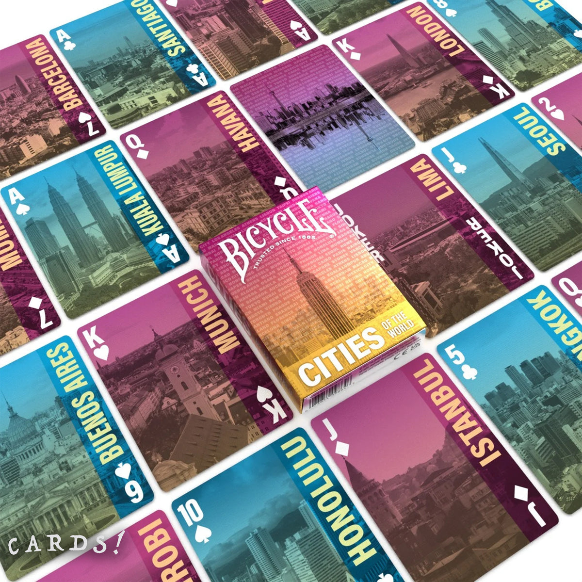 Bicycle Cities of the World Playing Cards - The Lanes HK
